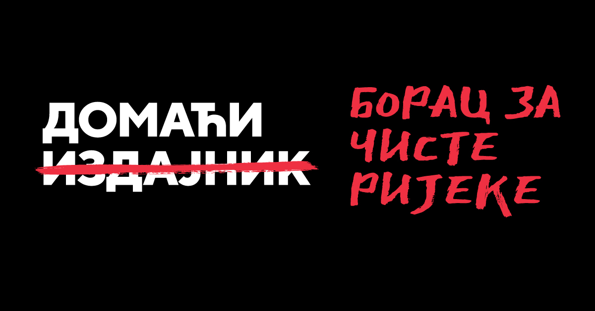 Materials produced by Human Rights House Banja Luka campaigning against the “Foreign Agent” legislation. It reads: Domestic traitor (traitor is crossed out) / fighter for clean rivers.