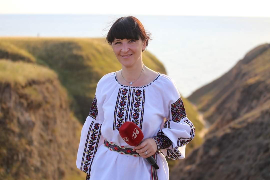 Maryna Savchenko at Stanislavsʹki Skeli, Kherson region, June 2020. 