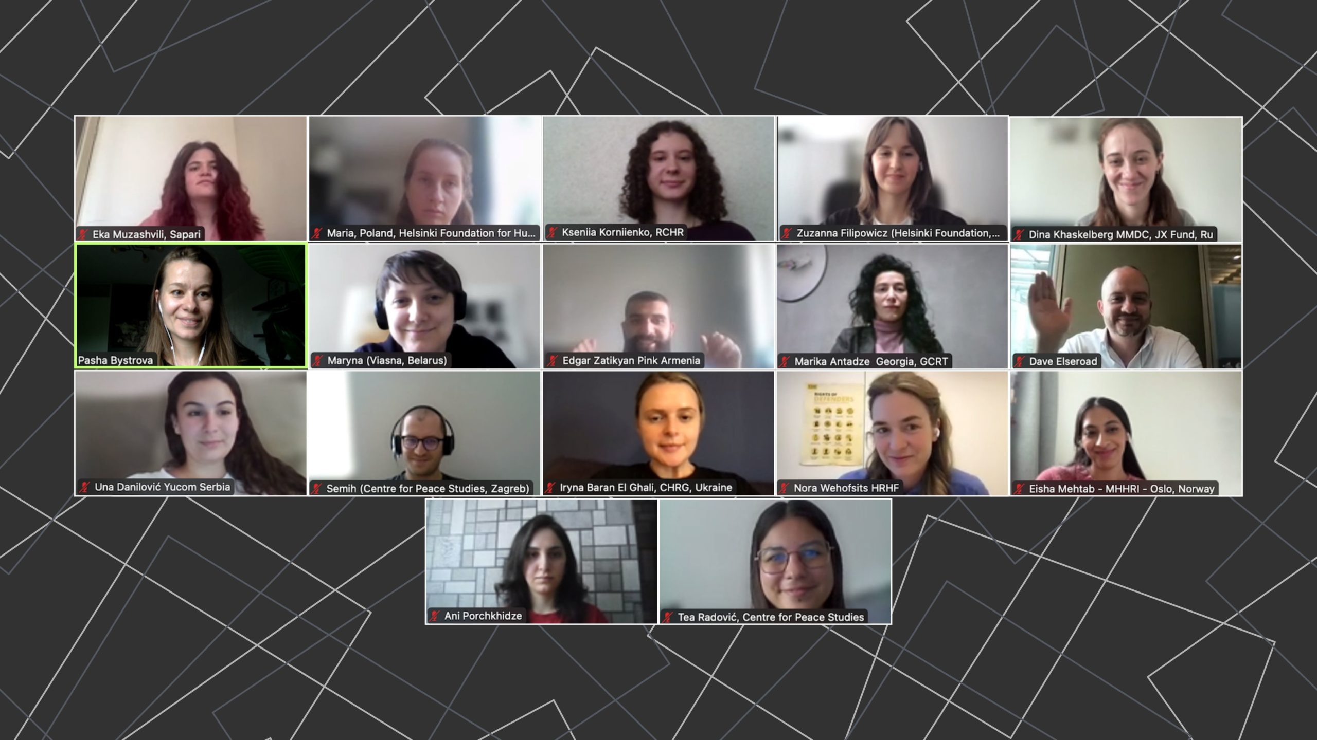 Capacity-building Programme for Human Rights Defenders from the Network of Human Rights Houses on Engagement with the Council of Europe — Kick-off meeting, 26 May 2025. 