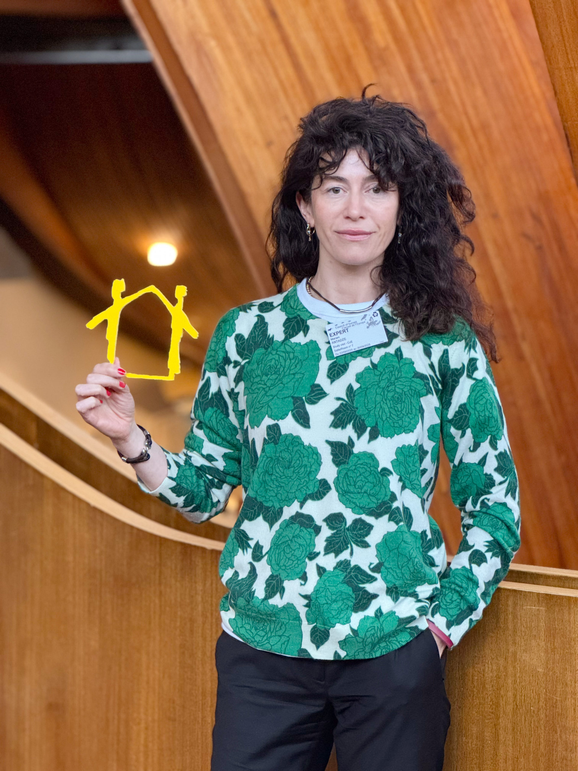 Mariam Antadze at the Council of Europe.